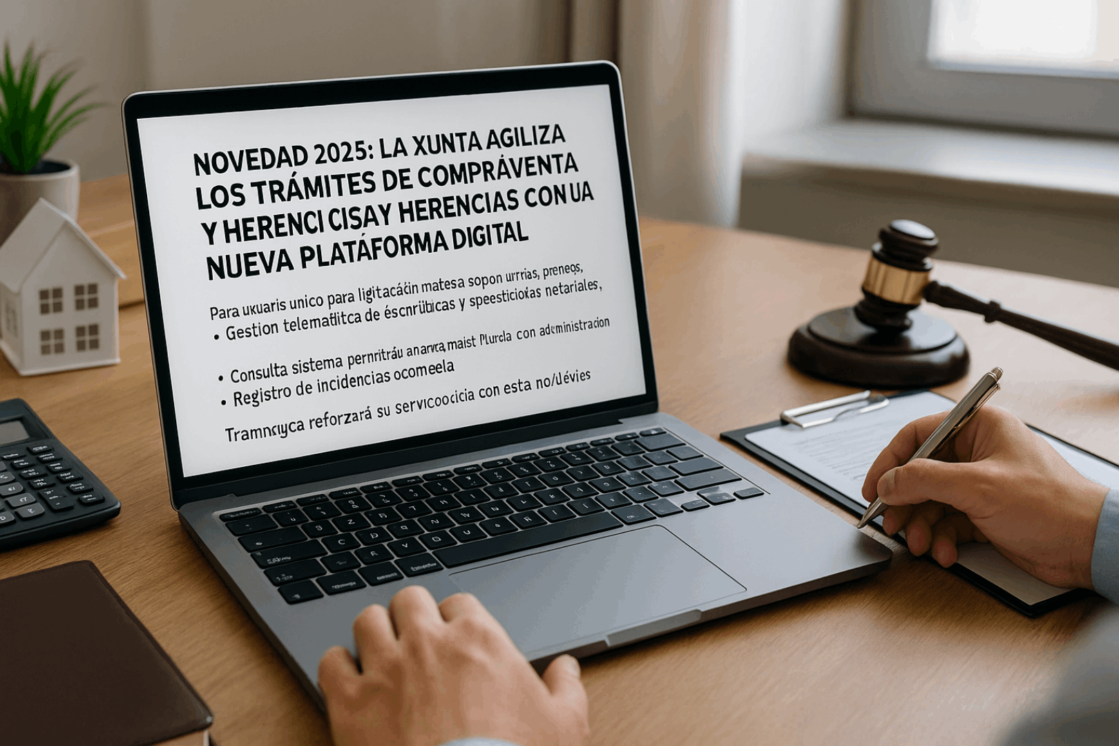 Novedad 2025: La Xunta agiliza los trámites de compraventa y herencias con su nueva plataforma digital